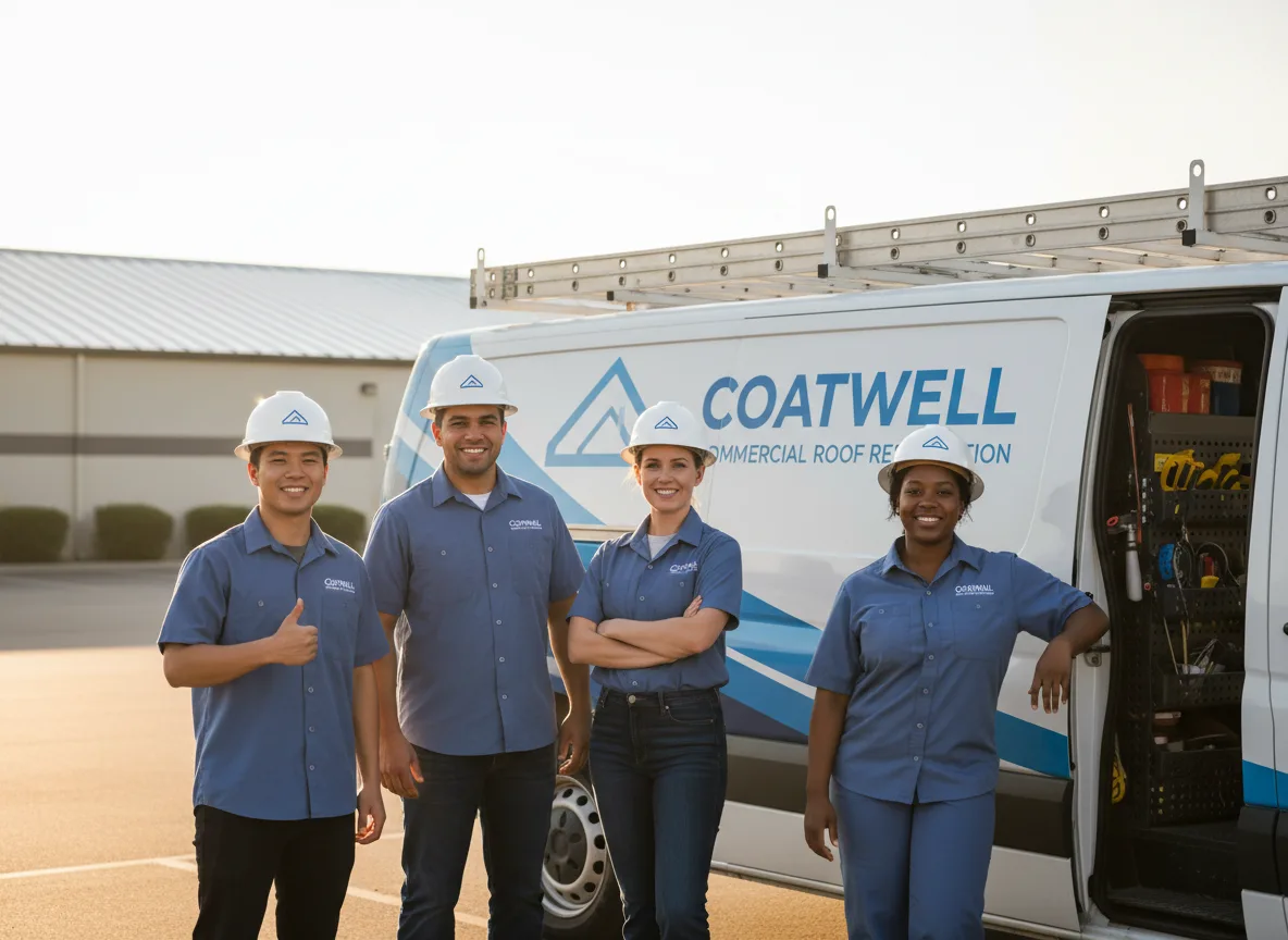 Commercial roof coating company in Rufus, OR